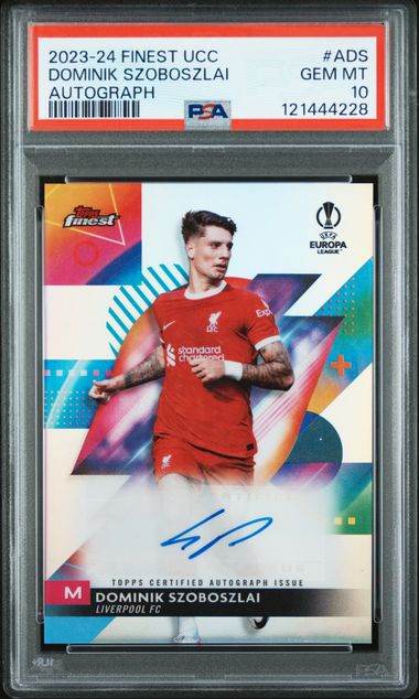 PSA 10 - Dominik Szoboszlai Topps Finest Autograph 23-24 - Football
