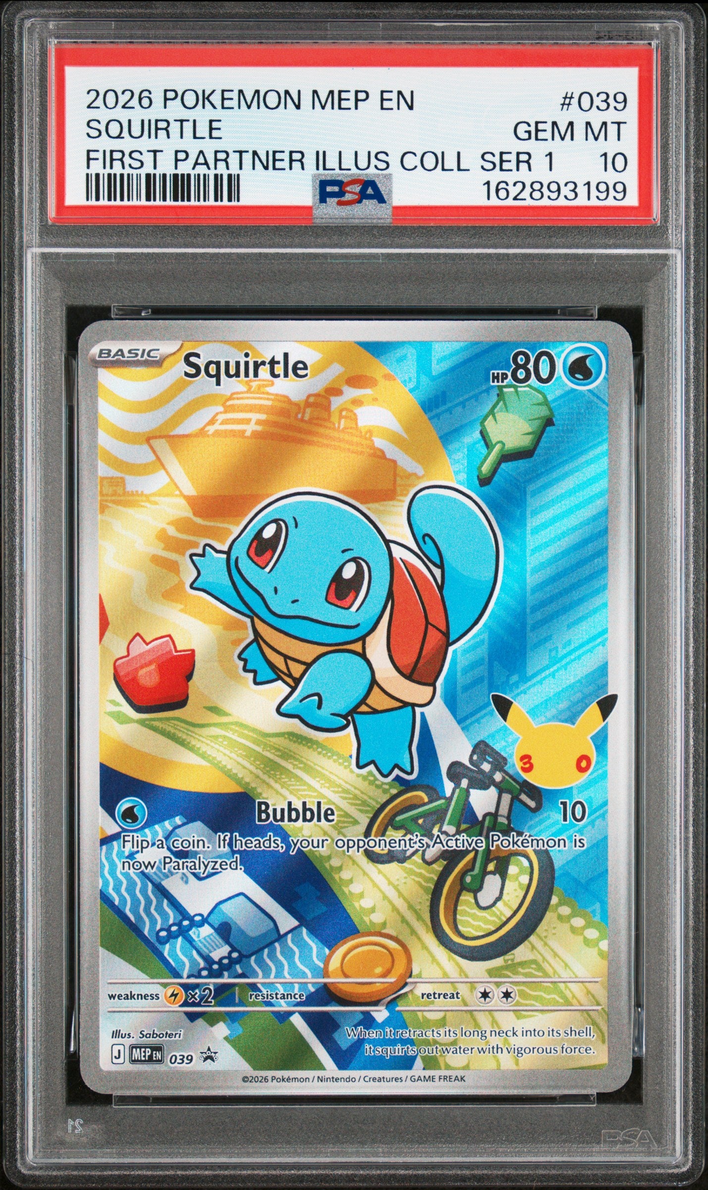 PSA 10 - Bulbasaur Charmander Squirtle [SEQ] First Partner Collection x197 - Pokemon