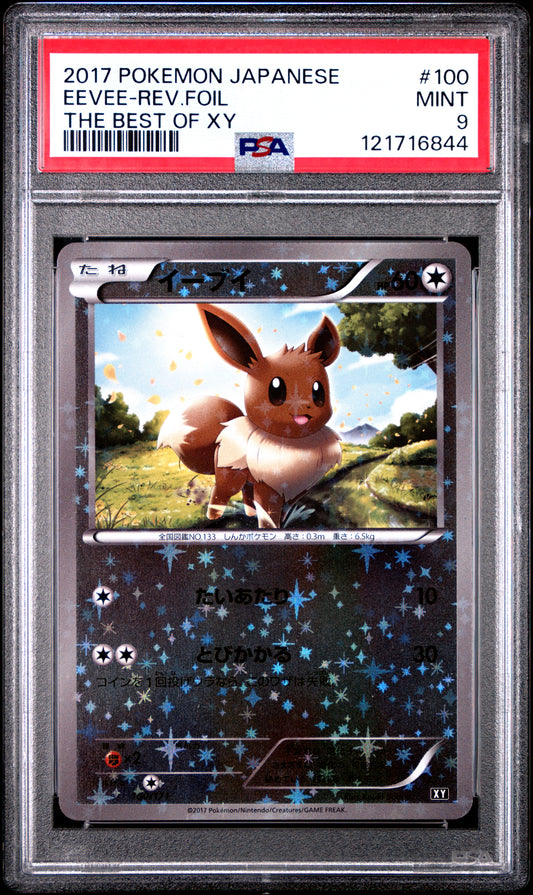 PSA 9 - Eevee 100/171 Reverse Foil XY The Best of XY - Pokemon