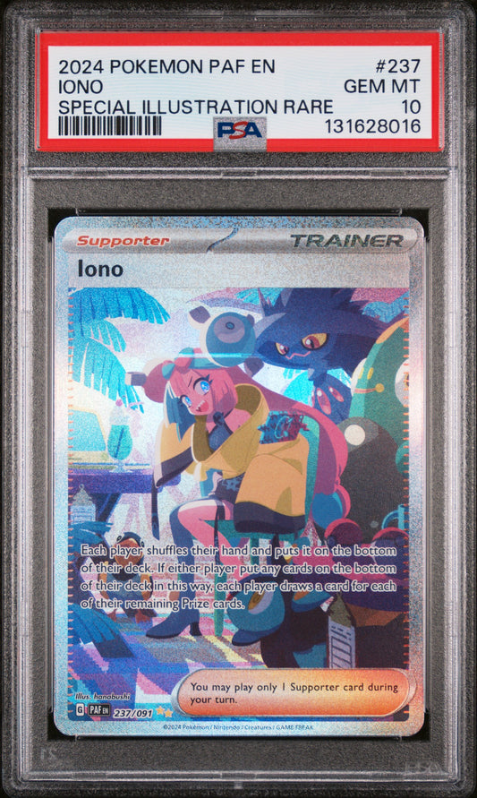PSA 10 - Iono 237/091 SIR SV Paldean Fares - Pokemon