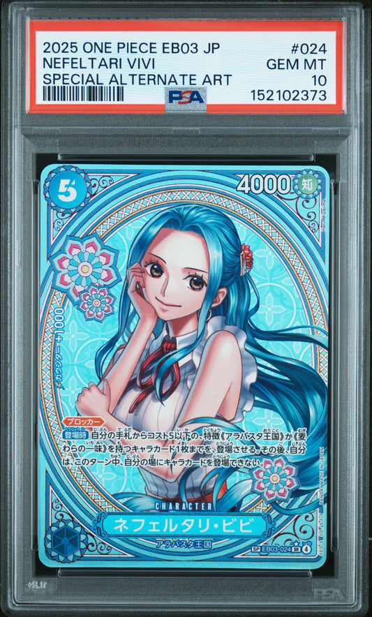 PSA 10 - Nefeltari Vivi Special Alt Art EB03-024 - One Piece