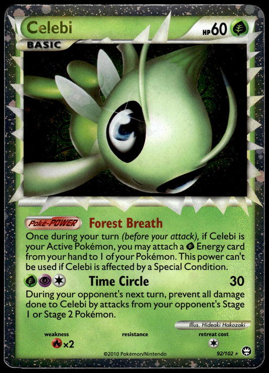 Celebi 92/102 Prime Rare HGSS Triumphant Pokemon [NM] (1)