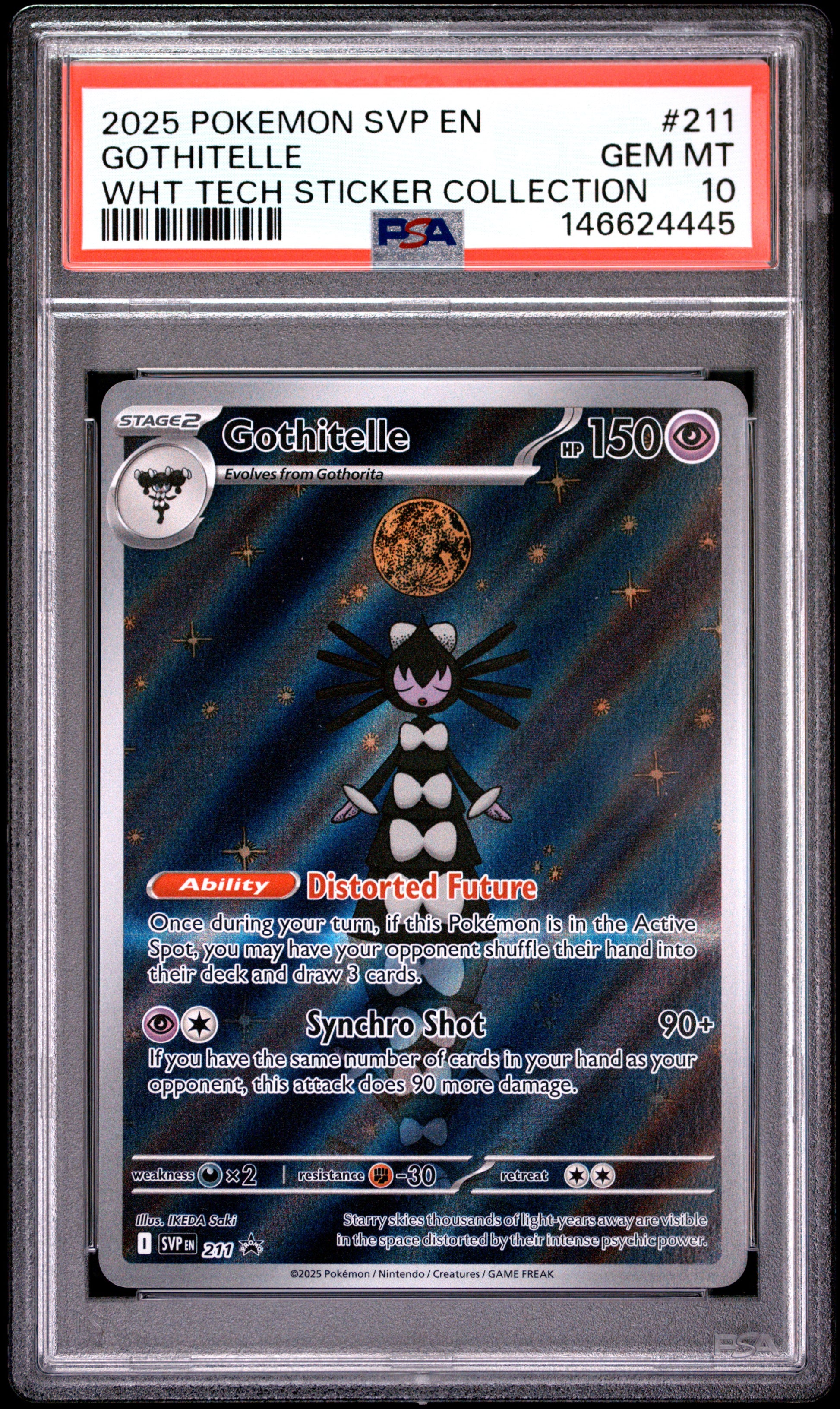 PSA 10 - Gothitelle SVP211 White Tech Sticker Collection Promo x445 - Pokemon