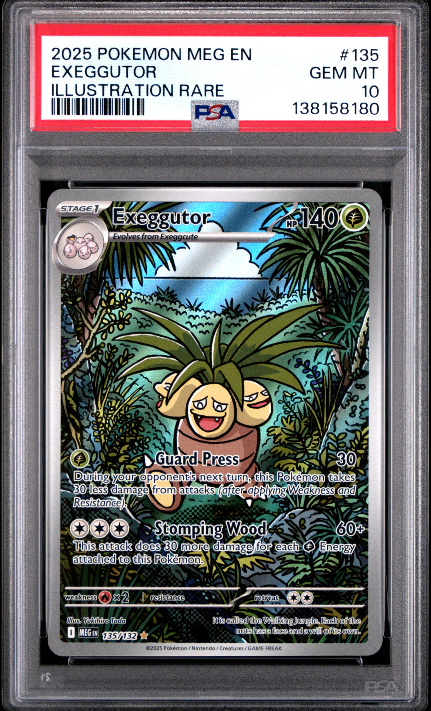 PSA 10 - Exeggutor 135/132 Illustration Rare MEG Mega Evolution - Pokemon