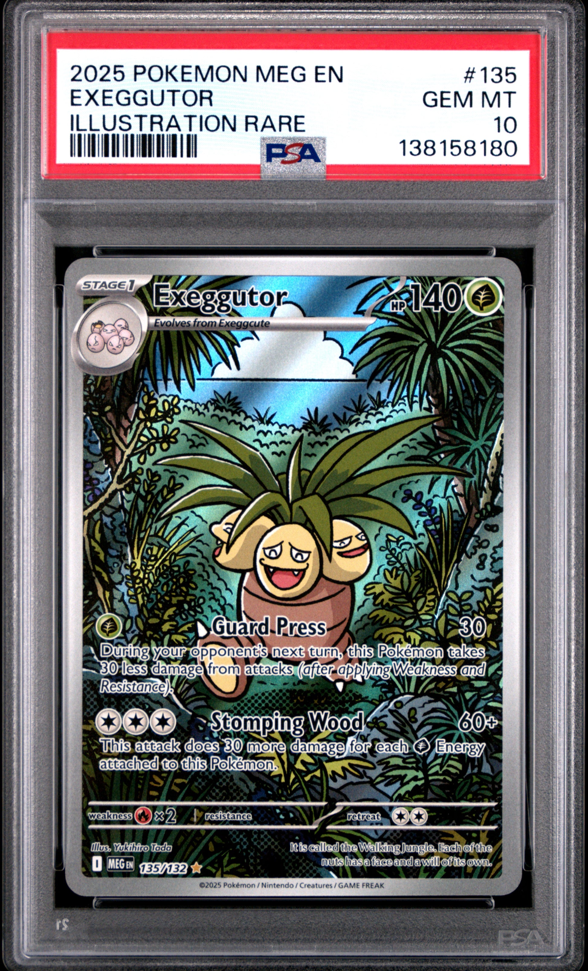 PSA 10 - Exeggutor 135/132 Illustration Rare MEG Mega Evolution - Pokemon