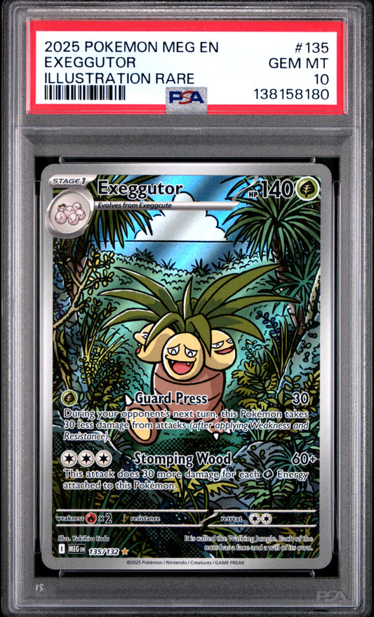PSA 10 - Exeggutor 135/132 Illustration Rare MEG Mega Evolution - Pokemon
