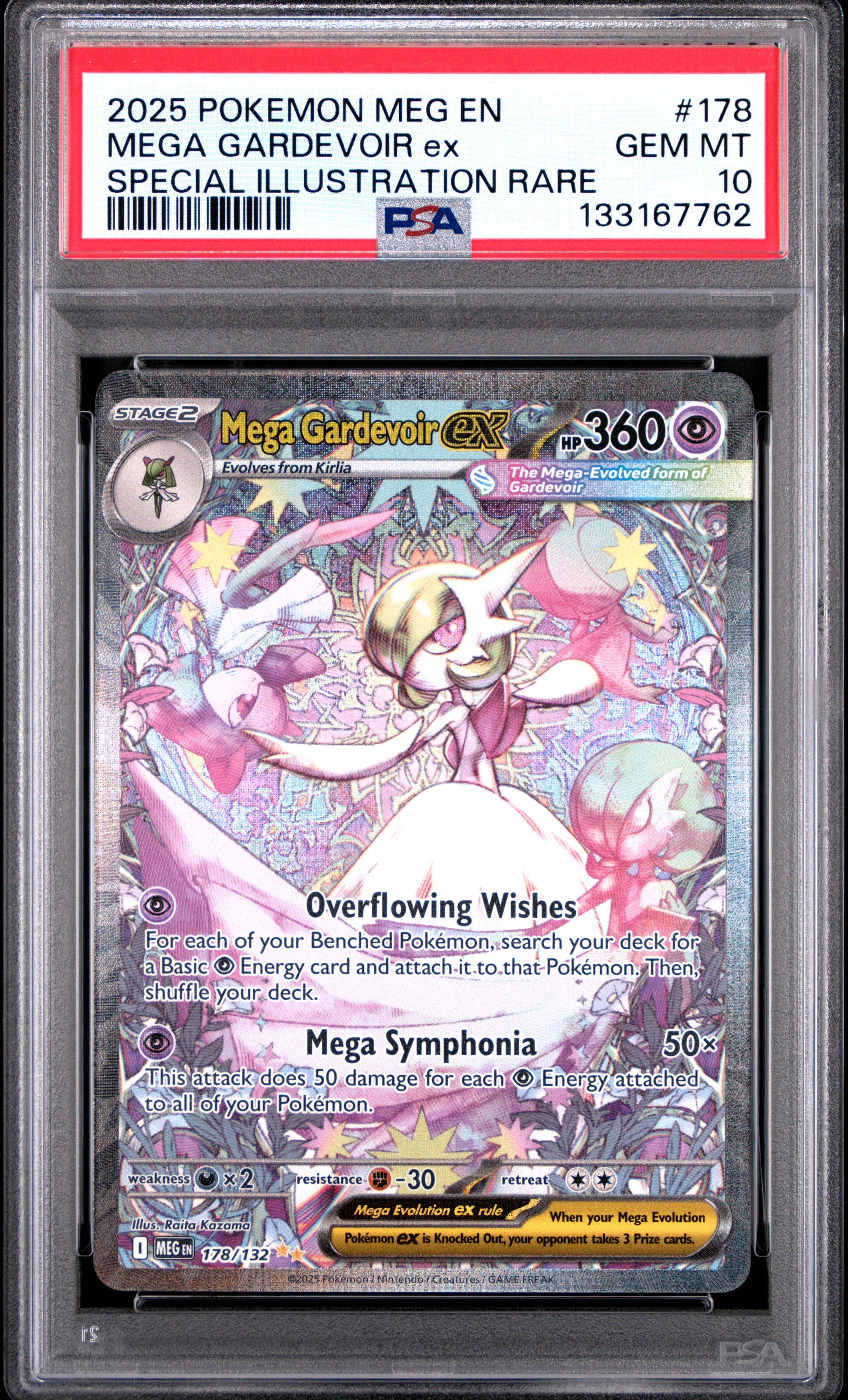 PSA 10 - Mega Gardevoir ex 178/132 SIR Mega Evolution x762 [JEC] - Pokemon