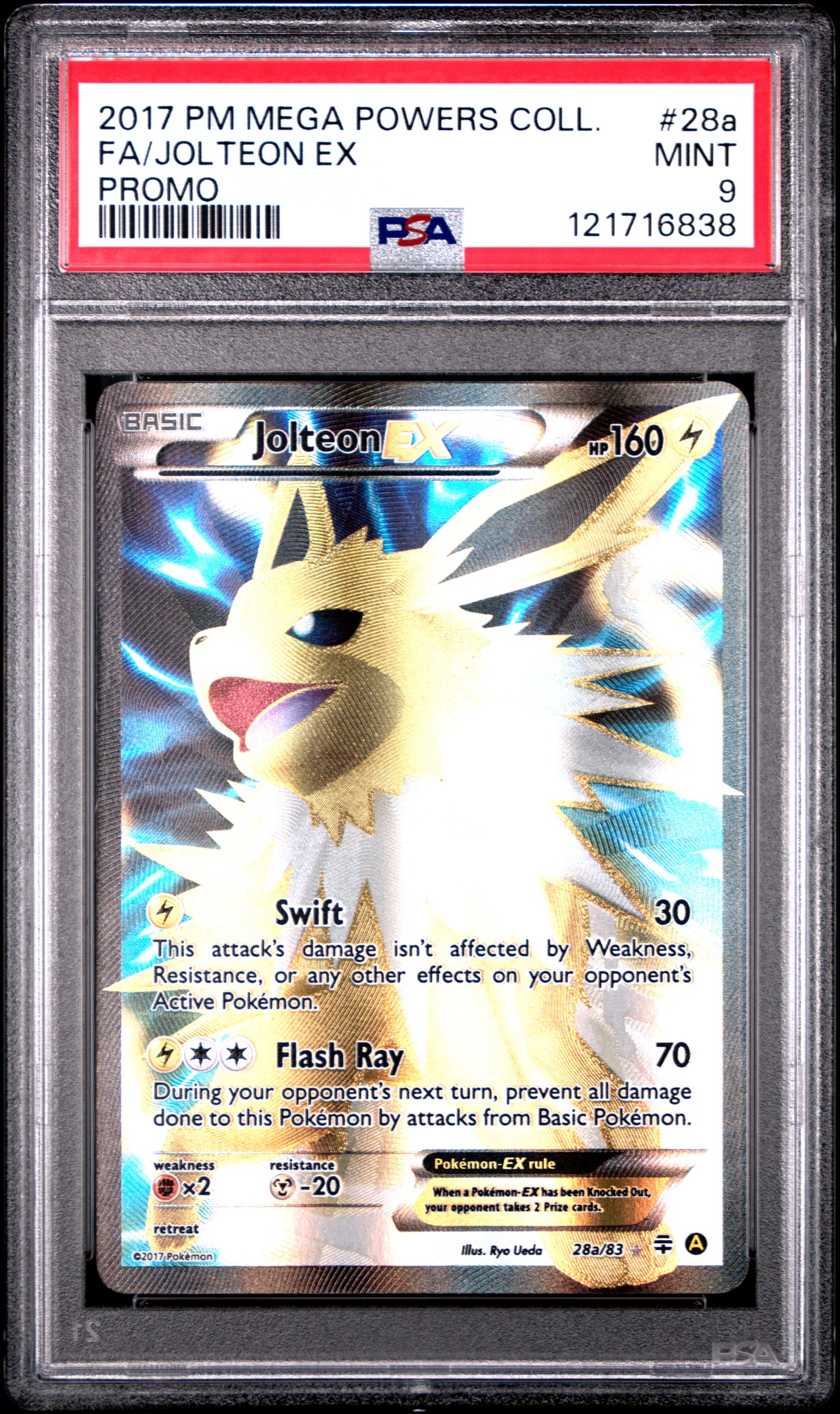PSA 9 - Jolteon EX 28a/83 XY Mega Powers Collection Promo - Pokemon