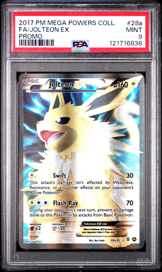 PSA 9 - Jolteon EX 28a/83 XY Mega Powers Collection Promo - Pokemon