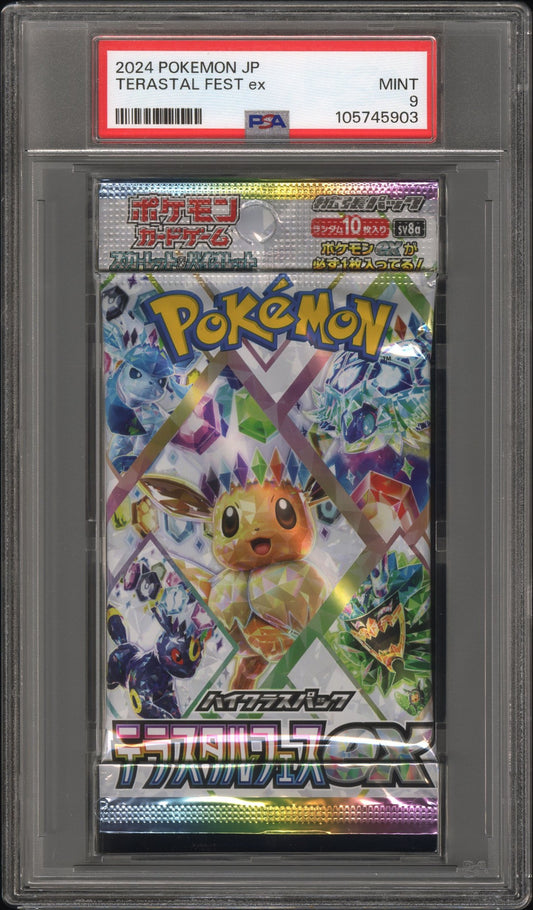 PSA 9 - Scarlet & Violet Japanese Terestal Fest Foil Pack - Pokemon