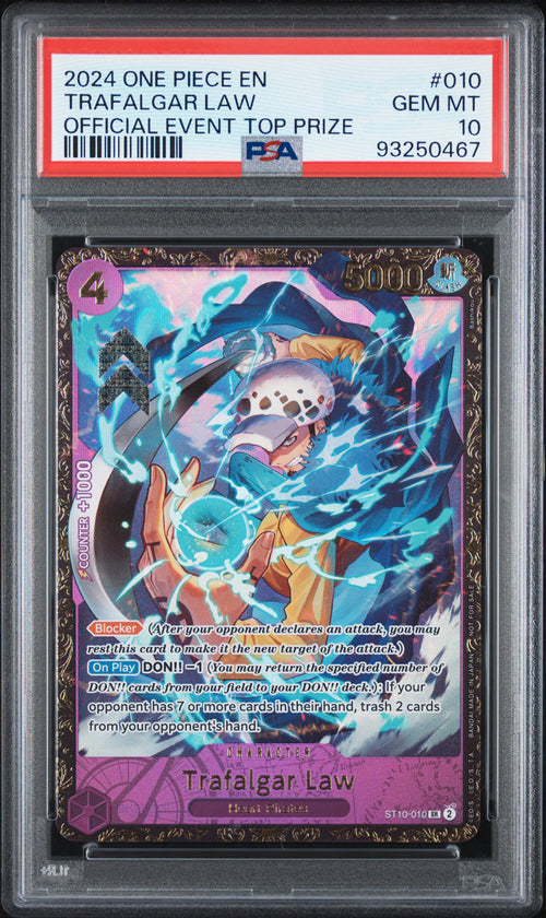 PSA 10 - Trafalgar Law ST10-010 Official Event Top 16 Prize x467 - One Piece