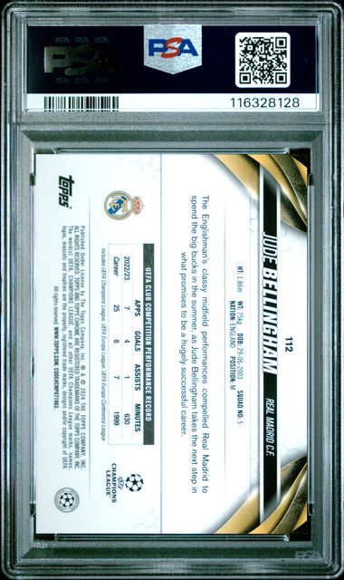 PSA 10 - Bellingham Topps Chrome Hero Variation 23-24 - Football