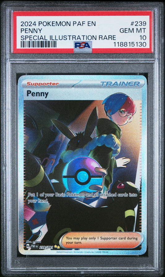 PSA 10 - Penny Umbreon 239/091 SIR SV Paldean Fates - Pokemon