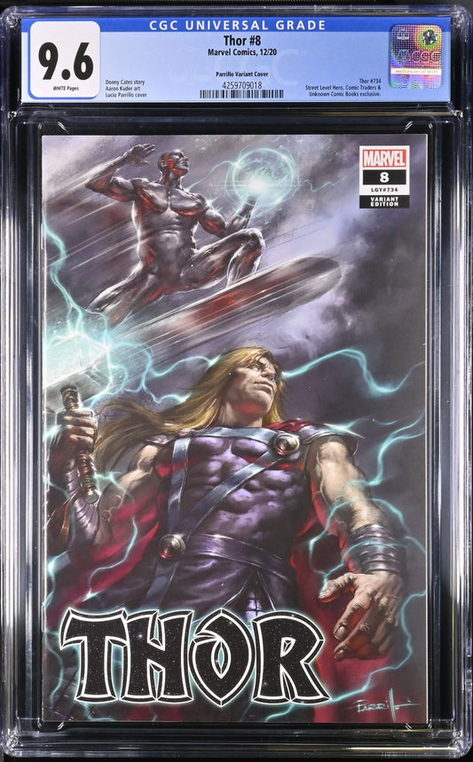 CGC 9.6 - Thor #8 - 12/20 - Thor #734 - Parillo Variant Cover - Comic