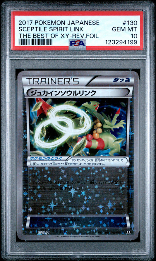 PSA 10 - Sceptile Spirit Link Reverse 130/171 The Best of XY - Pokemon