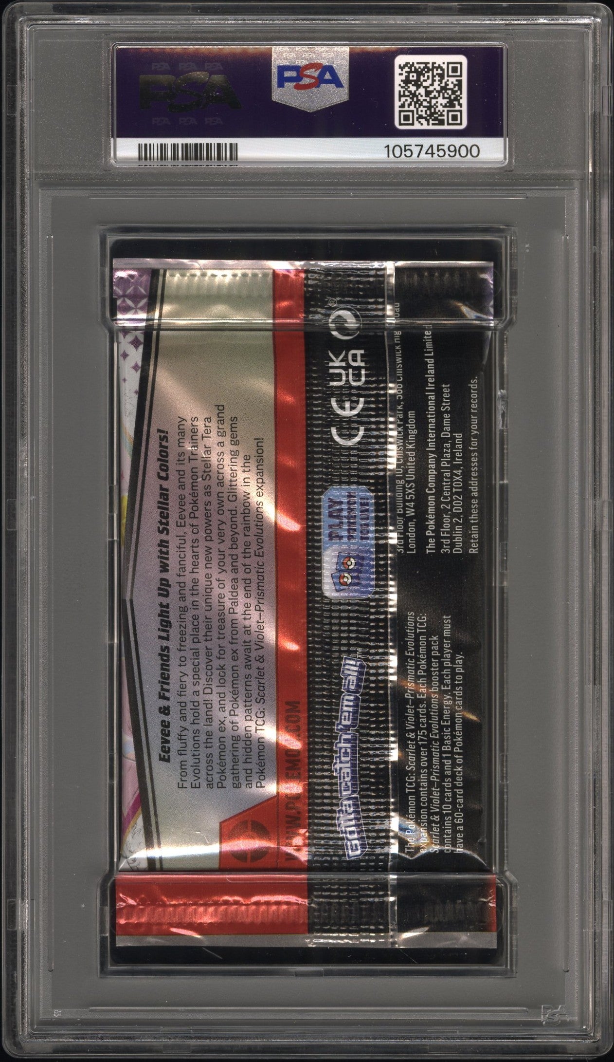 PSA 10 - Prismatic Evolutions (Eevee Sylveon) Foil Pack - Pokemon