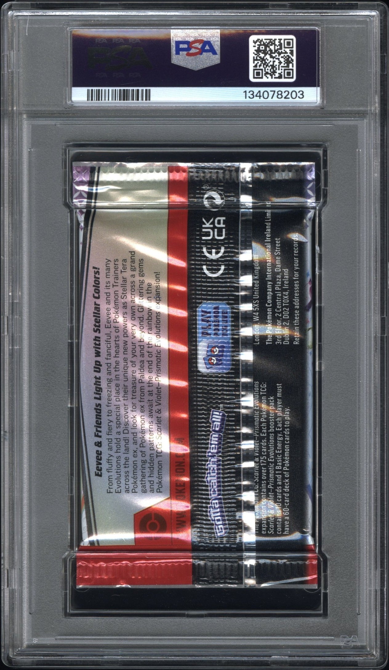 PSA 9 - Prismatic Evolutions (Glaceon Leafeon) Foil Pack - Pokemon