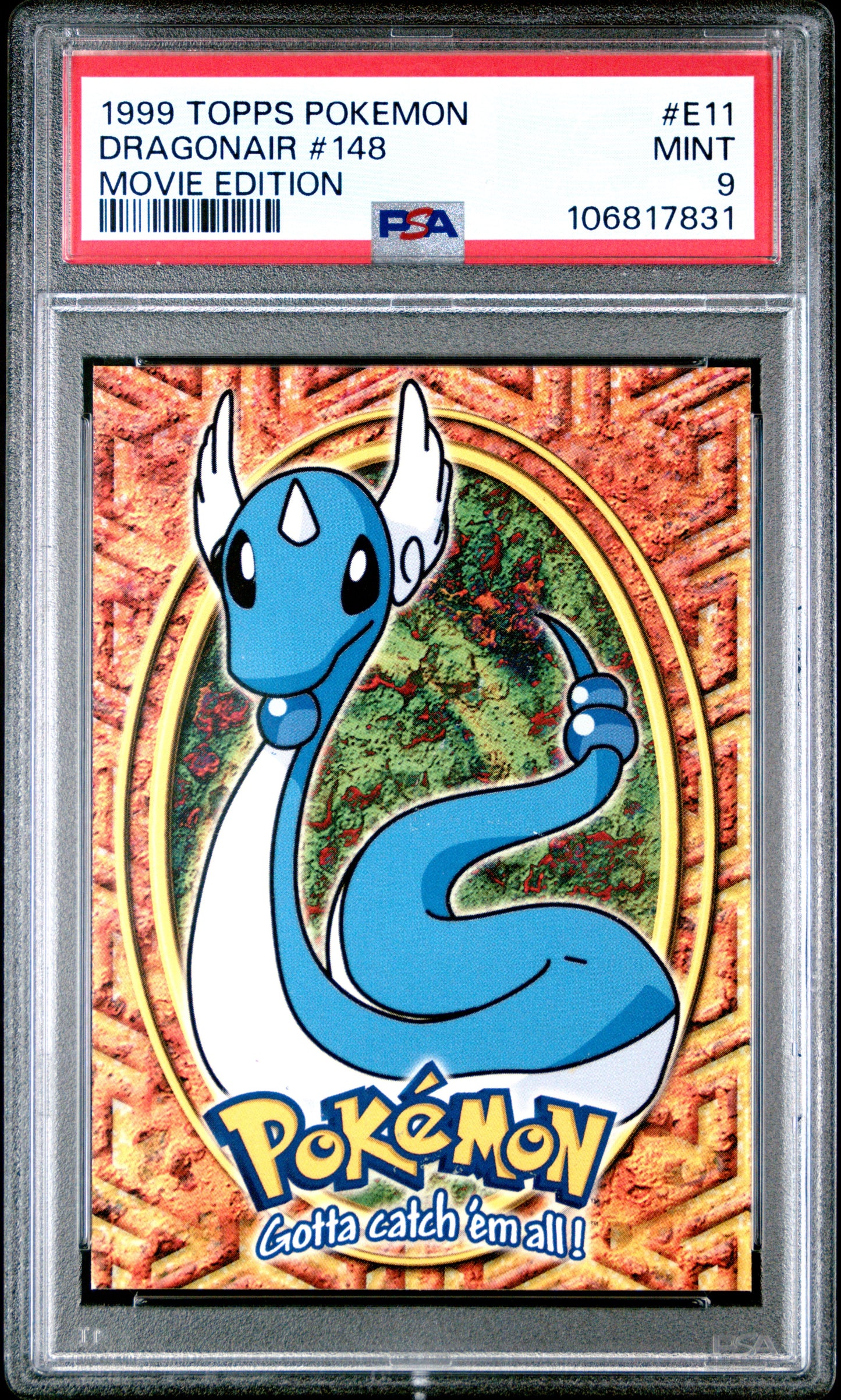 PSA 9 - Dragonair #E11 1999 TOPPS Movie Edition - Pokemon