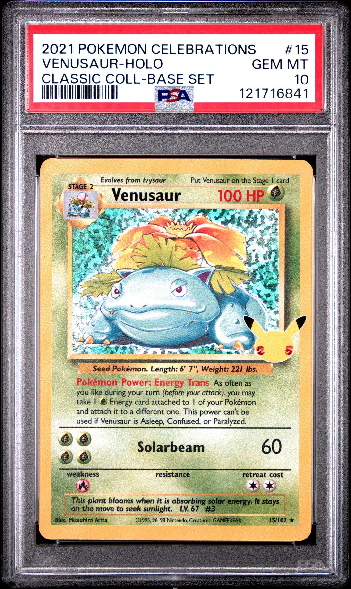 PSA 10 - Venusaur Charizard Blastoise [SEQ] SWSH Celebrations Classic - Pokemon
