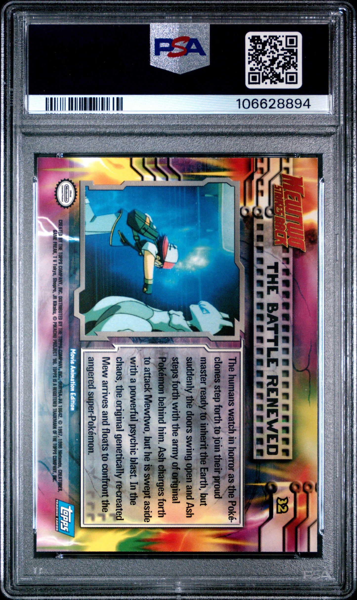 PSA 10 - Battle Renewed #32 1999 TOPPS Movie Edition - Pokemon