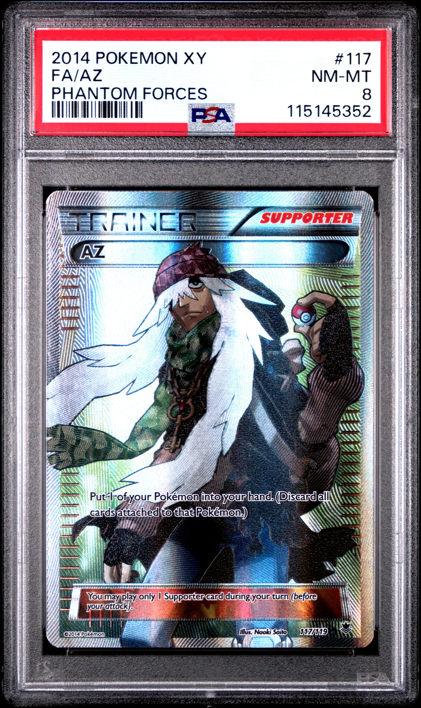 PSA 8 - AZ 117/119 XY Phantom Forces - Pokemon