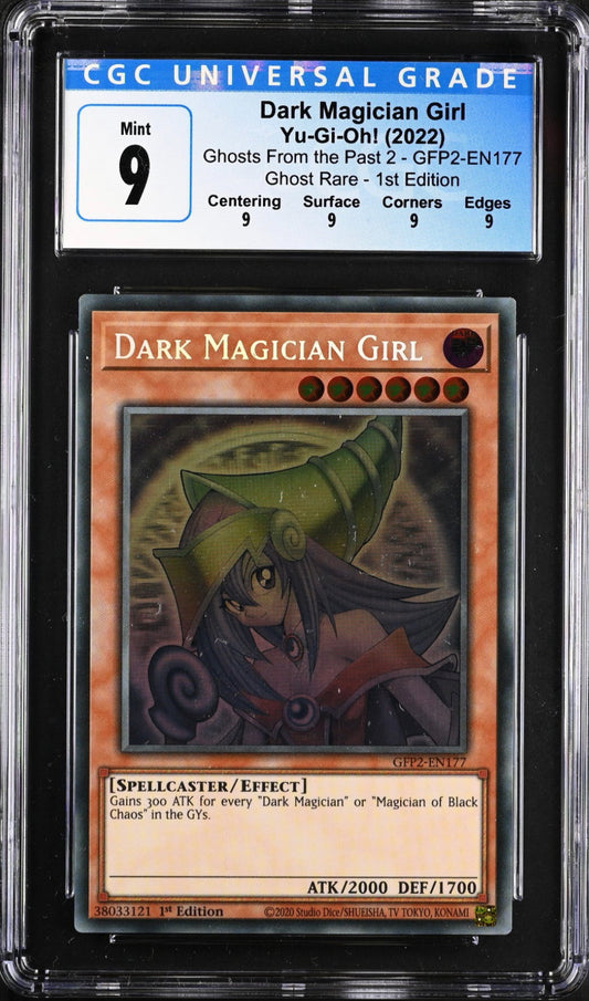 CGC 9 - Dark Magician Girl GFP2-EN177 Ghost Rare - Yu-Gi-Oh!